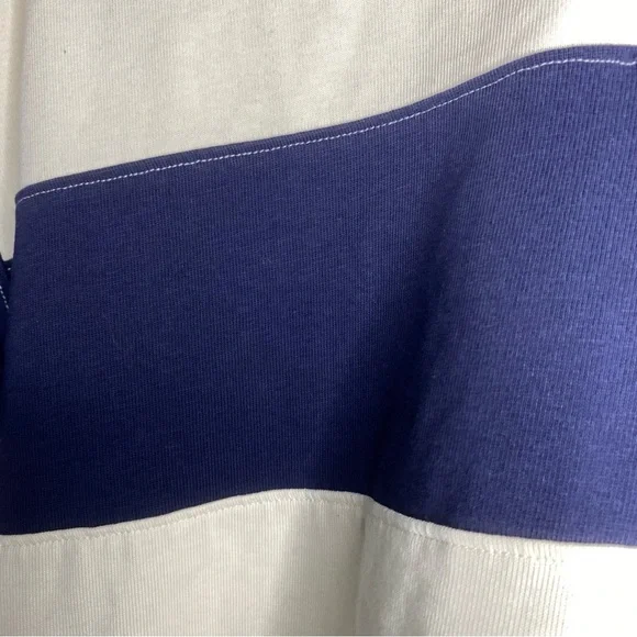 Atelier by Kirious size S striped oversized cropped preppy casual rugby polo top - Picture 4 of 8